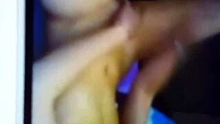 Watch this French slut play with her shaved pussy using toys on webcam