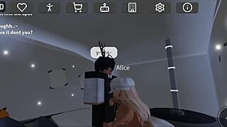 I Can't Get Enough Of This Roblox Condo Blonde Slut Taking My Rough Bondage Kisses And Hardcore Blowjob