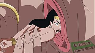dc giganta dominates wonder woman in femdom solo masturbation