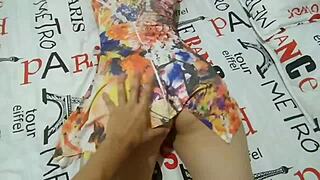 Cheating Latina Wife Bends Over in Dress for Doggystyle POV Moaning with Big Ass Thong