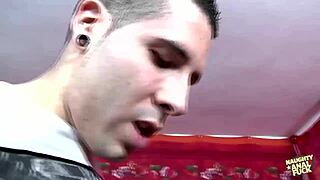 This guy explained how ass to mouth works and showed her with deepthroat and rough doggystyle.