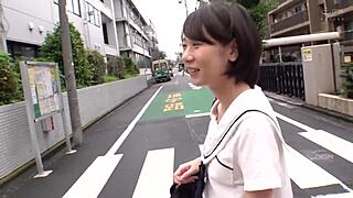 i can't resist cute japanese amateur with natural tits giving blowjob leading to creampie cumshot in hardcore homemade session