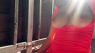 What if italian milf artemisia love's big tits bounce wildly in hot outdoor solo session?