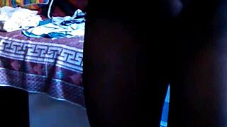 she cums intensely inside her sleek black pantyhose during solo play