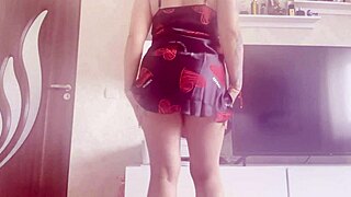 What Happens When Hot Big Tits Blonde Plays With Pussy In Sexy Dress