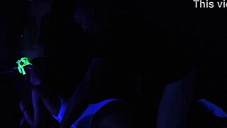 Carrie b explores blacklight sex in this intense scene with deepthroat and choking