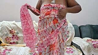 Indian Bhabhi Reveals Natural Tits During Webcam Session In Leaked Video