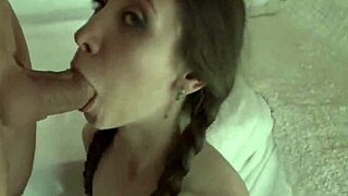 Fantastic semi-naked tight teen gets nailed in her shaved asshole during hardcore stretching 😈