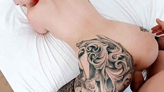 I feel so overwhelmed with desire watching bunny slut Taylor Nicole take on that huge cock in missionary and doggystyle, her pierced nipples and curvy body driving me wild.