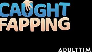 Slutty Victoria Voxxx Caught Masturbating by Nerdy Airbnb Owner and Rides His Dick