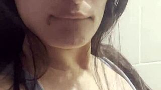 I Can't Believe I'm Jerking Off in This Empty Public Bathroom with No One Around!