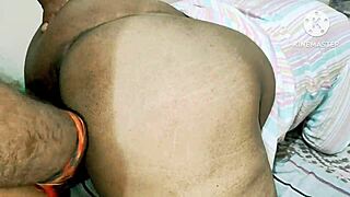 Desi tarki sasur engages in intense homemade action with bahu, featuring big cock deepthroat, doggystyle, and rough pussy play that leaves her moaning.