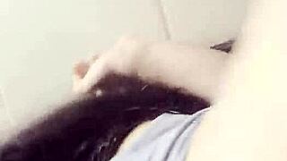 I Can't Believe I'm Jerking Off in This Empty Public Bathroom with No One Around!