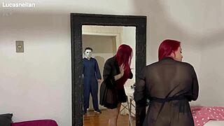 Shy Petite Latina Teen Aunt Seduces Math Teacher in Office After Class