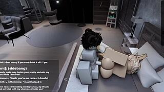 Roblox Game Turns Into Intense Fucking Session With Cute Femboy Begging For More Action