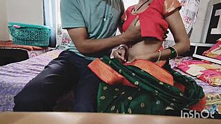 Indian horny maid demands big cock early morning in bedroom