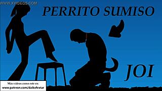 Hey, wanna transform into my personal pet dog with this spanish voice joi