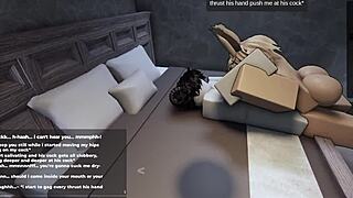 Roblox Game Turns Into Intense Fucking Session With Cute Femboy Begging For More Action