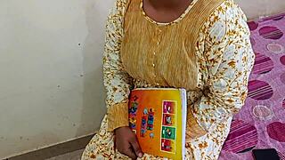 What happens when a horny 18-year-old desi muslim teen girl gets fucked hard in doggy style during coaching with creampie?