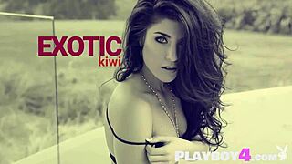 Milf Poses Outdoors for Playboy While Hot Babes Strip in Amazing Solo Tease