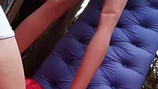 Cum Inside Blonde Sex Toy's Tight Asshole After Intense Fucking