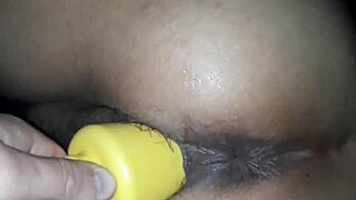 Wife Subtly Enjoys Riding That Massive Dildo to Orgasm