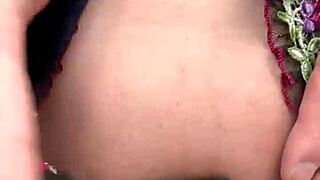 I feel so turned on making this pierced Japanese girl in uniform wear embarrassing panties for ponytail buttplug anal training