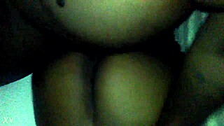 Curvy Ebony Teases With Cum On Huge Cock