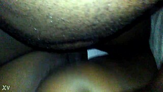 Curvy Ebony Teases With Cum On Huge Cock