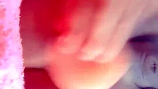 that trans ass is all slippery and ready for the dildo toy action