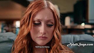 Milf Dee Williams Dominates Young 18+ Redhead Submissive Lesbian Lover Scarlet Skies with Face Sitting and Scissoring