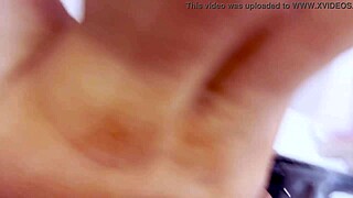 I catch my girlfriend fingering her wet pussy in the steamy shower surprise