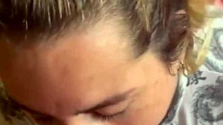 I love when my girlfriend does double cum with deepthroat and puke like a slut