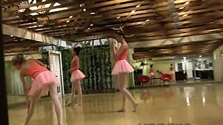 Watch These Teen Ballerinas Share Their Pussies!