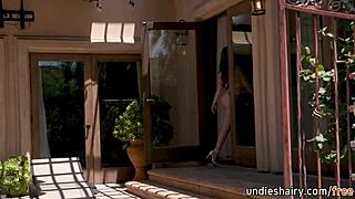 busty teen chats with nudist neighbor on beach - seth gamble lilly bell