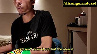 invited my korean friend over for a photo session but he offers cash for hardcore sex with my big ass and tits 😈