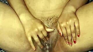 Indian Bhabhi Dildo Fucks Wet Pussy