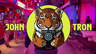 pov of my date getting a creampie from johntronx with the pantyless thai girl