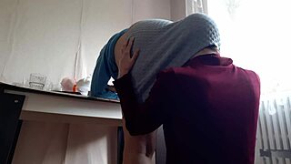 Suggestive Licking of Milf Boss's Big Ass in Office Miniskirt for Promotion
