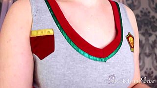 this sexy college girl casually teases your cock in class, giving jerk off instructions that build to a ruined orgasm