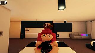 Pink haired beauty teased by massive member