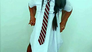 afterschool couple fucks hard in socks