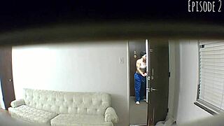 This hidden cam catches ebony girl giving blowjob and cum in mouth