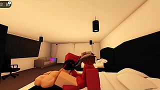 Pink haired beauty teased by massive member