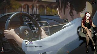 Croft adventures in black bikini!