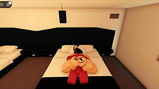 Pink haired beauty teased by massive member