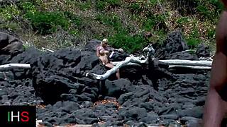 Amazing Girl Fucks Black Man On Beach!