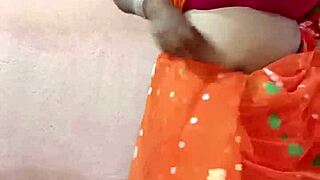 I'm wearing a saree, feeling beautiful and curvy in this traditional outfit