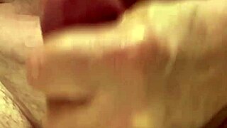 Watch this 65-year-old slowly jerk off and cum in close-up