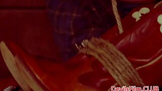 Busty beauty bends over for doggystyle riding and gets cum blasted on tits!